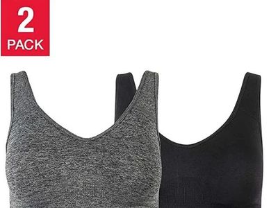 Puma Seamless Sports Bra 2-pack. Active Support Square Neck or V Neck #73197
