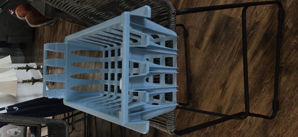 plastic storage basket, similar a freezer organiz