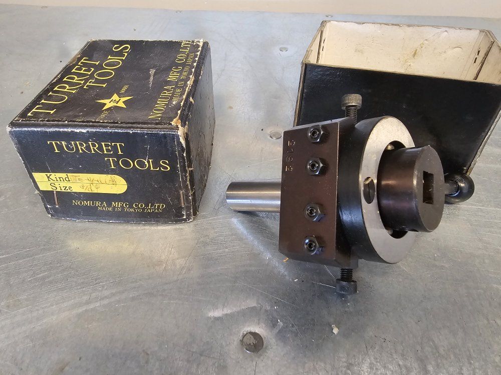 Nomura MFG Co. LTD Turret Tools Tailstock Die Holder 1/2" - Made in Tokyo Japan