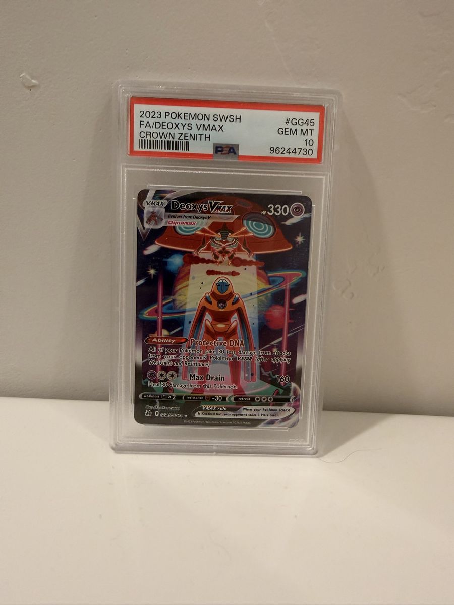 2023 Pokemon SWSH FA Deoxys VMAX Crown Zenith GG45 PSA 10 Gem Mint