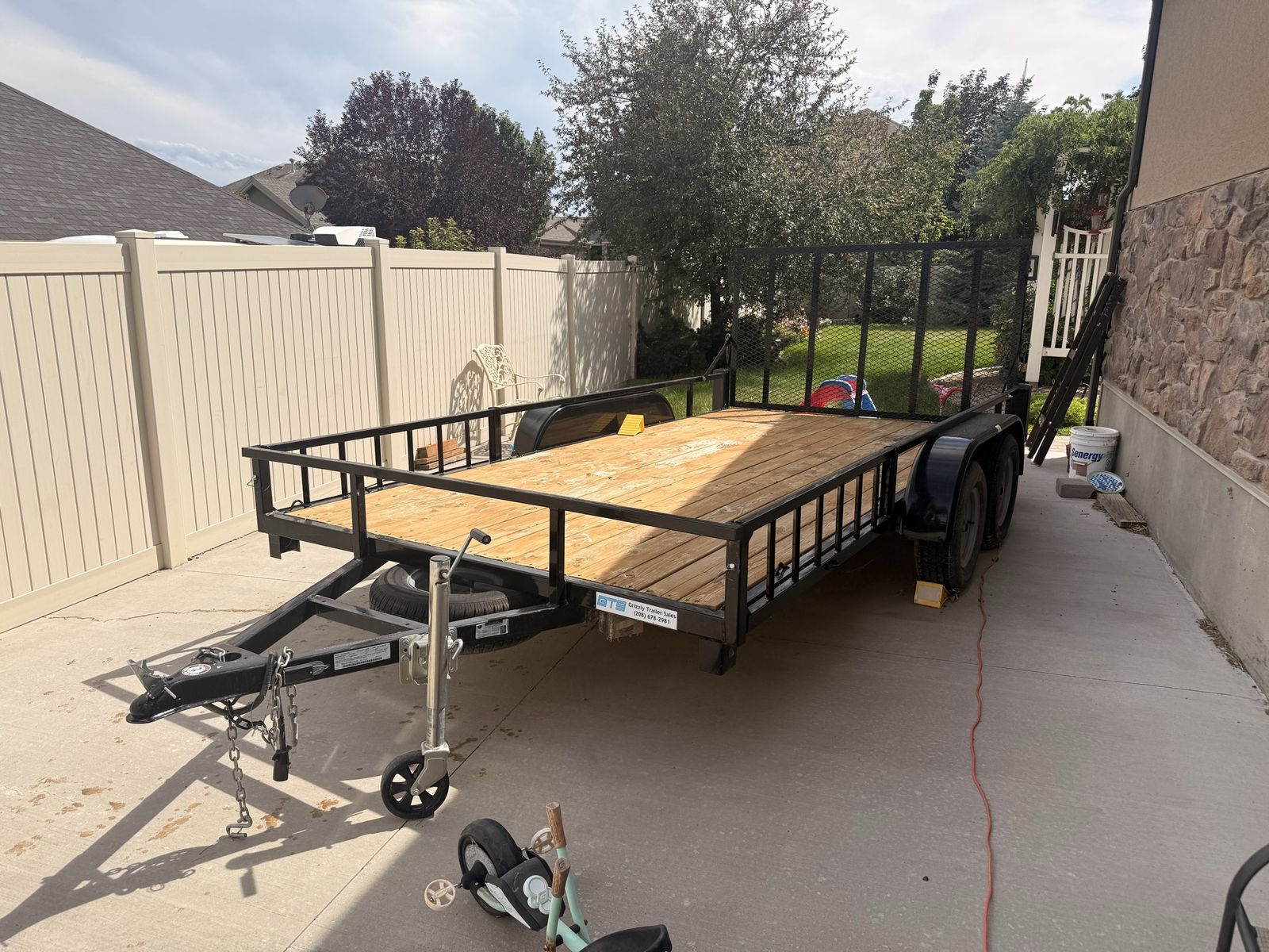 Echo Dual-Axle Utility Trailer 14’ with Ramp Gate and Wooden Deck 2023