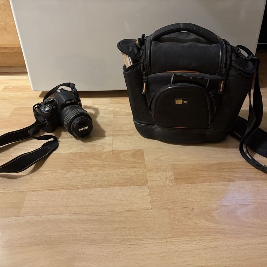 Nikon D3100 with case