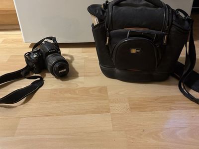 Nikon D3100 with case