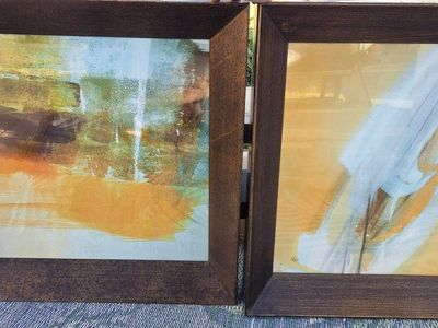Abstract Framed Art Prints - Set of 2