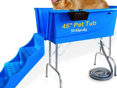 Shelandy Pet bathtub with Stairs