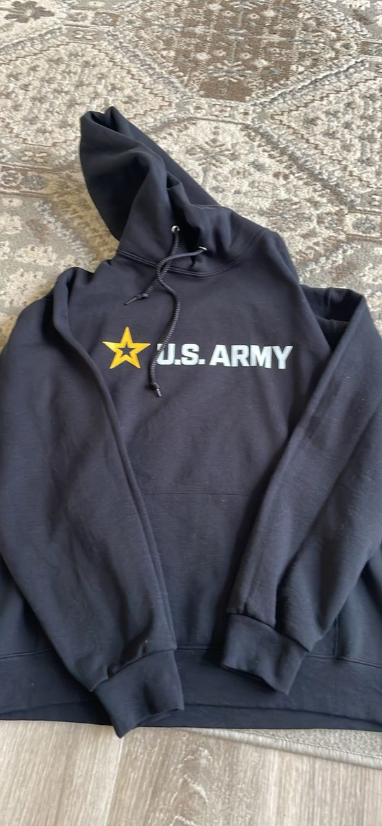 Jerzees NuBlend U.S. Army Hoodie Sweatshirt Size medium