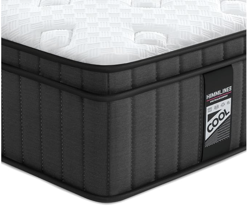 NEW HIMMLINE Full Mattress, 12 Inch Full Size Mattress Hybrid Mattress Memory Foam, Pocket Spring