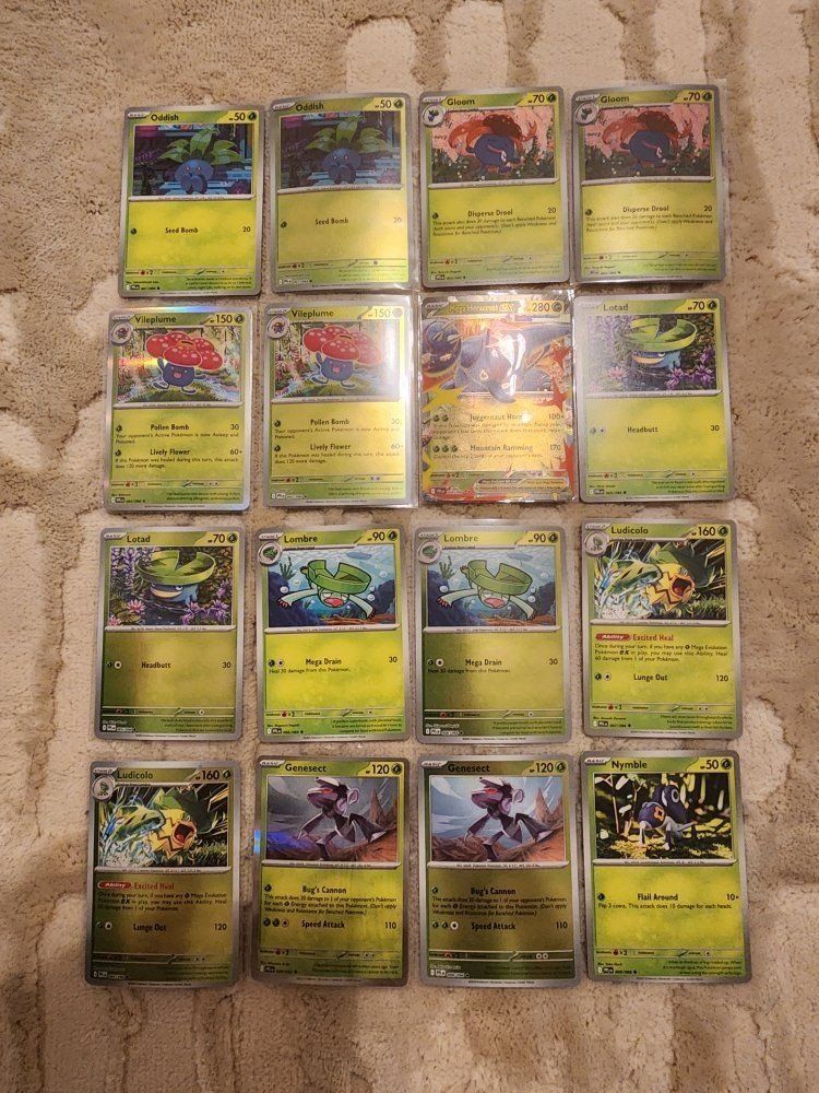 Phantasmal Flames 001-094 Set Including Reverse Holos (Missing 2 Reverse Holos)