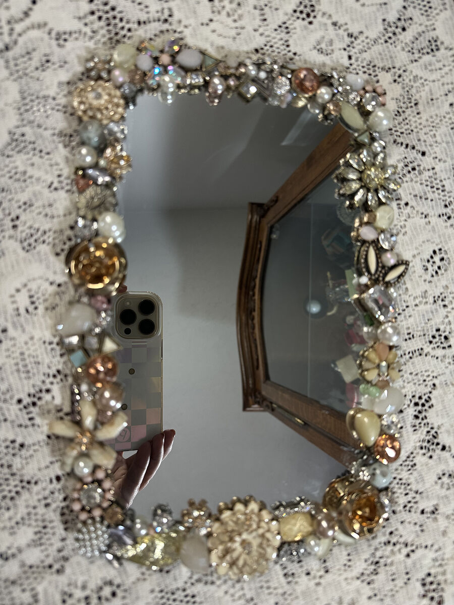 Costume Jewelry decorated Mirror