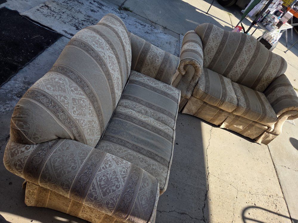 two love seats great condition . $75 each or $125 for both