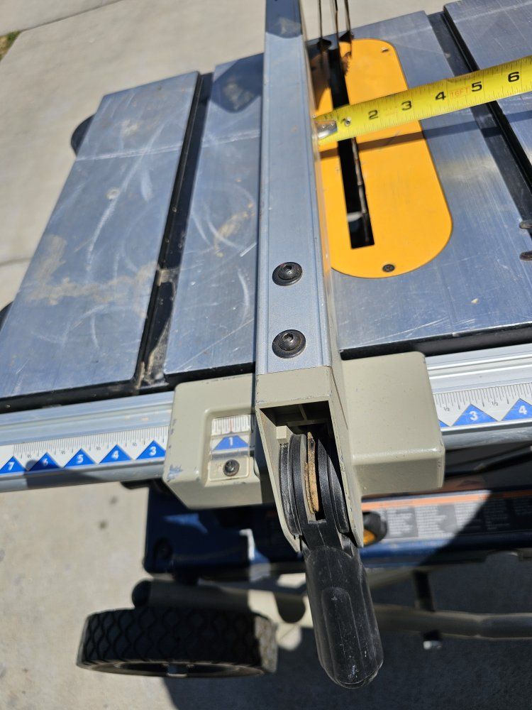 Ryobi 10" Portable Table Saw with collapsible stand - Used, Good Condition for DIY & Projects