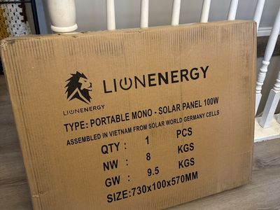 LIONENERGY Portable Mono 100W Solar Panel (New)