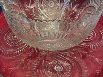 Beautiful Cut Glass Punch