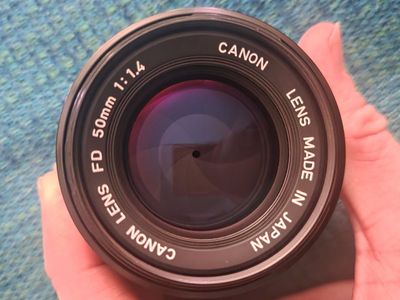 Vintage Canon FD 50mm f/1.4 lens
