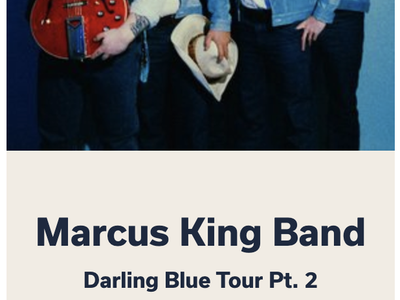 Marcus King Tickets (2) Red Butte July 19, 2026