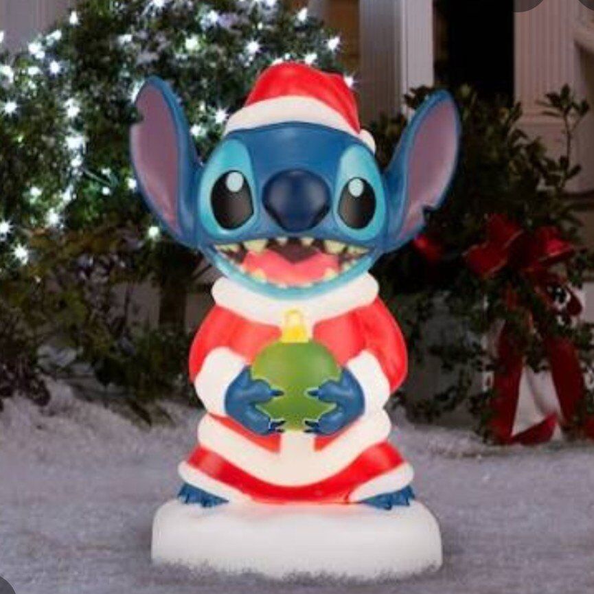 22" Disney LED Lilo and Stitch Blow Mold