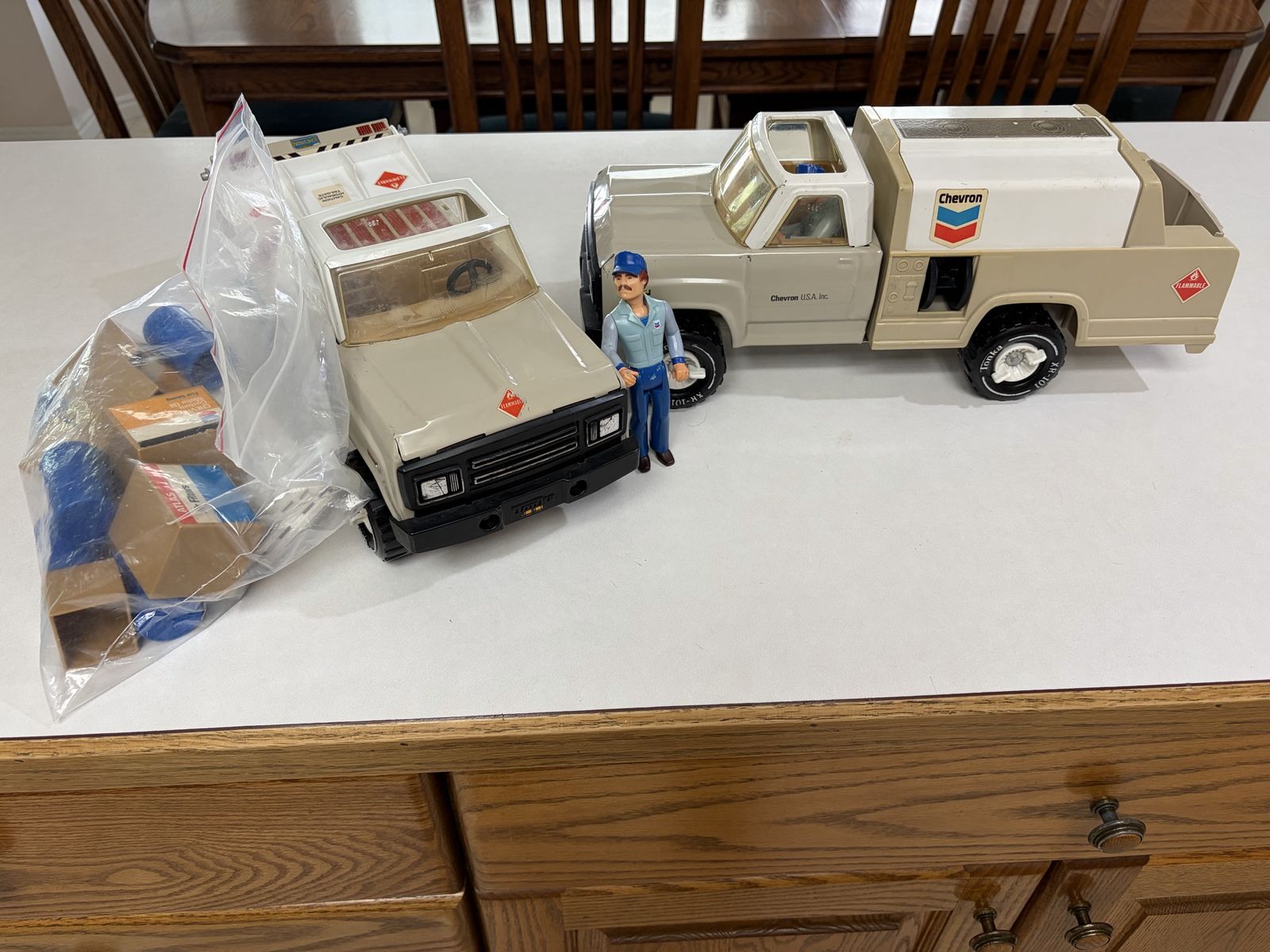 Vintage Tonka Chevron Truck Set – Collectible Toy Bundle