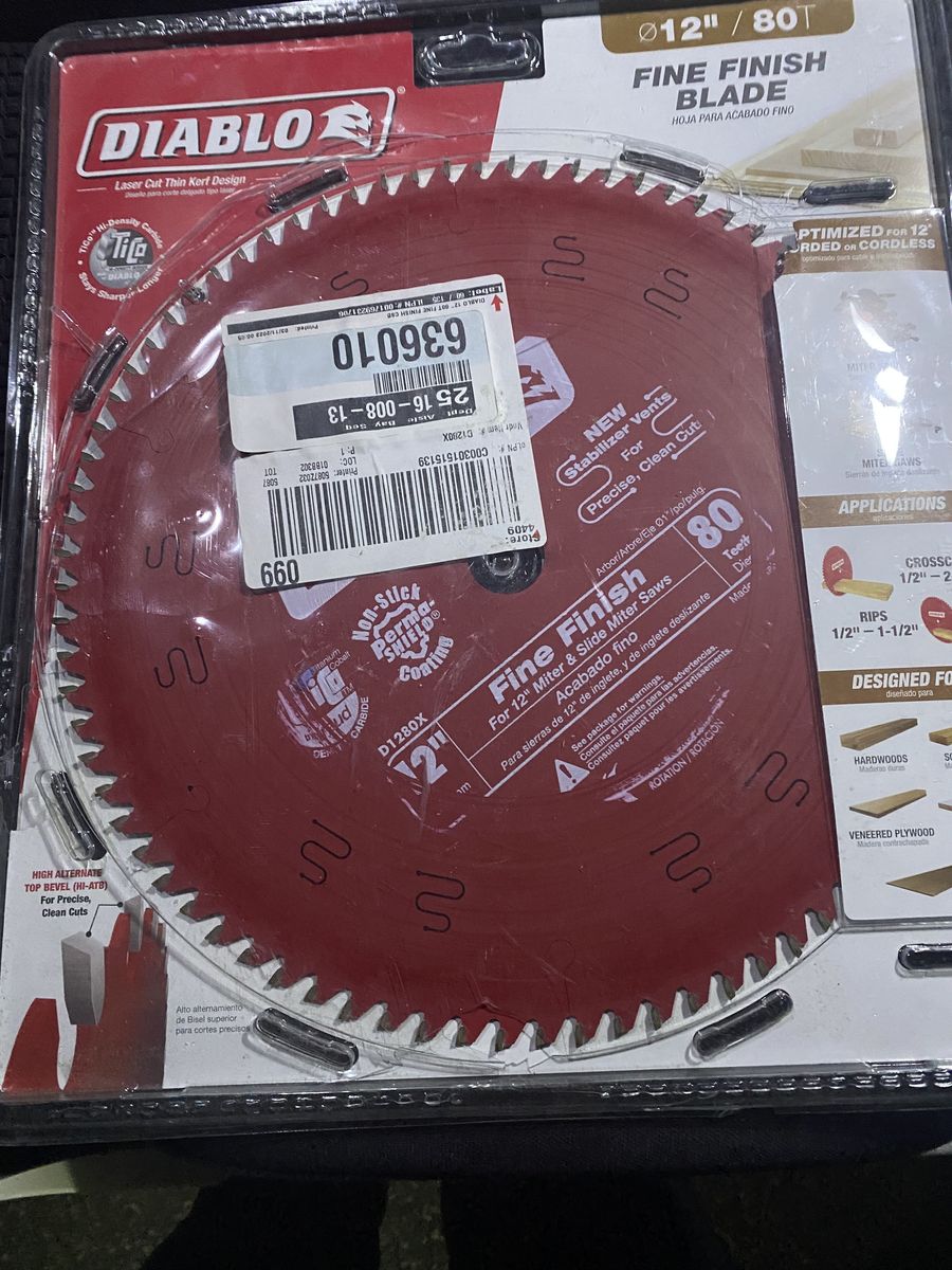 saw blade DIABLO12" 80 teeth
