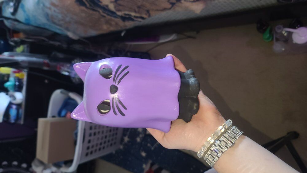 Cat/Ghost Light-Up Halloween Decoration