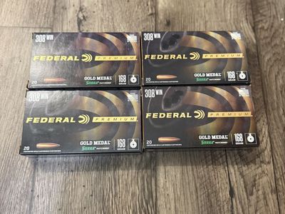 Federal Gold Medal .308 168 GR Sierra Match King