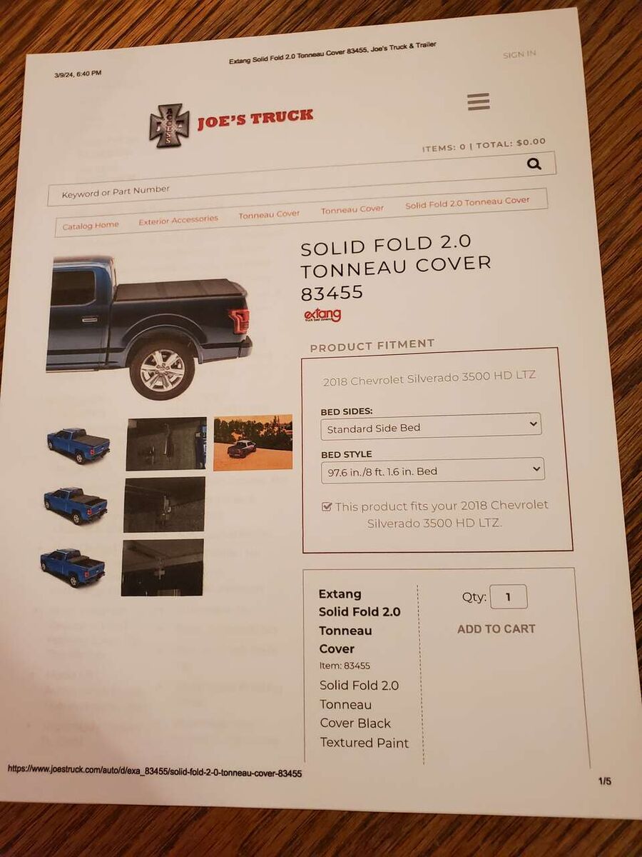 Brand new Tonneau Cover for 3500 Chev Long Bed