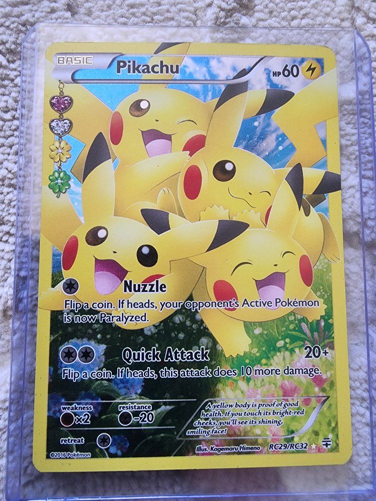 Pokemon Pikachu RC29/RC32 Generations Radiant Collection Holo Card