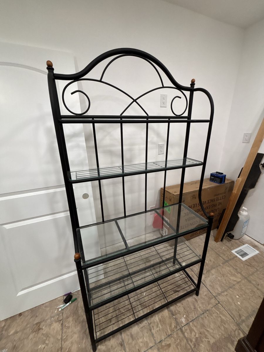 Metal & Glass Baker’s Rack