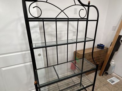 Metal & Glass Baker’s Rack
