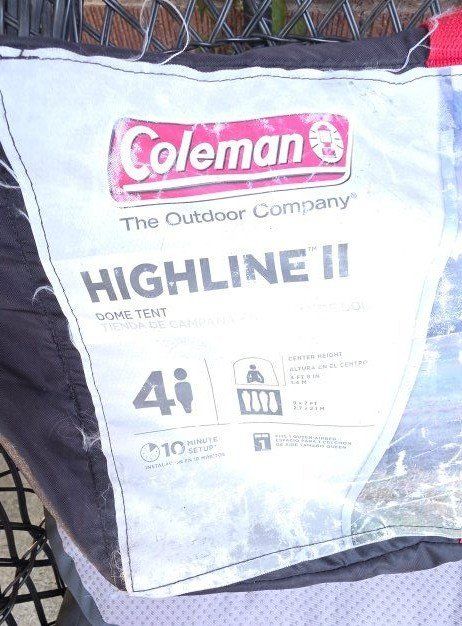 Coleman Highline II 4-Person Dome Tent - Easy Setup Camping Tent