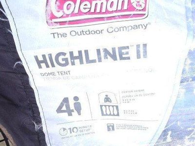 Coleman Highline II 4-Person Dome Tent - Easy Setup Camping Tent