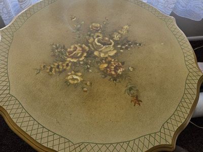 Antique-Style Louis XVI Table Set. Three Pieces