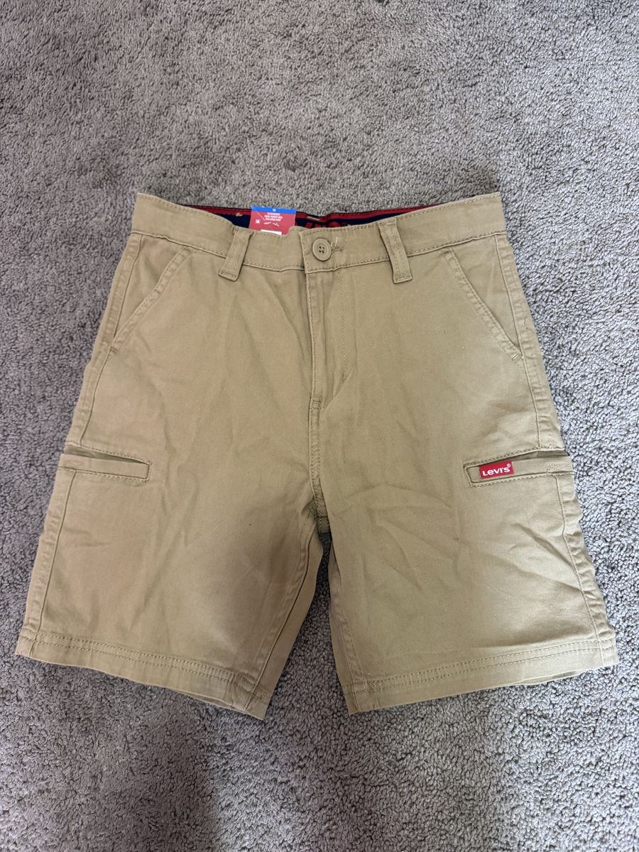 Tan Levi cargo shorts