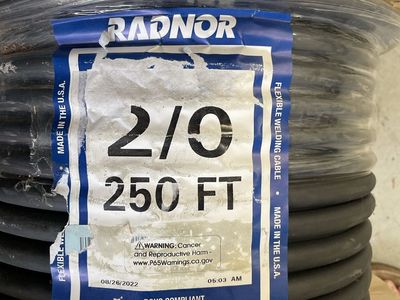 Radnor 2/0 AWG 250 FT Flexible Welding Cable