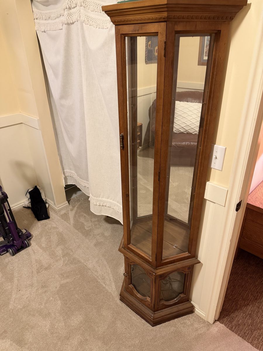Vintage curio cabinet