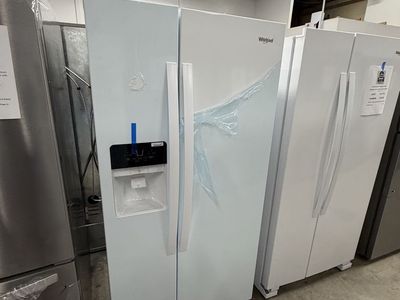 NEW WHIRLPOOL 33 INCH WHITE SIDE BY SIDE