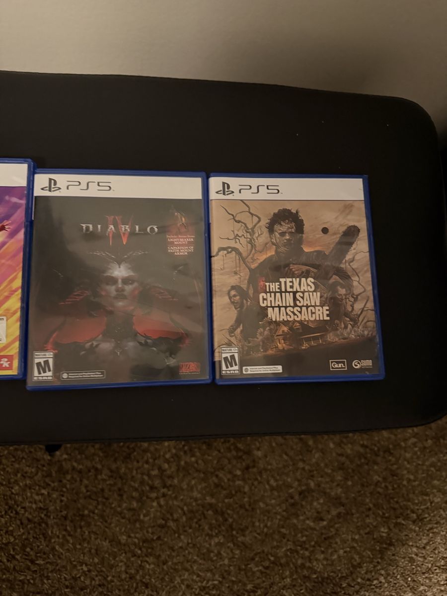 PS5 Games Bundle - Madden 24, NBA 2K24, Diablo IV, The Texas Chain Saw Massacre