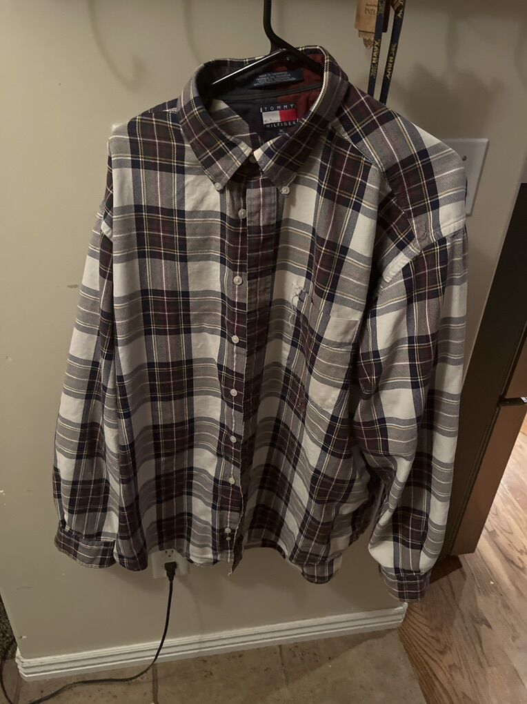 Tommy Hilfiger Mens Long Sleeve Shirt XL XG/XG