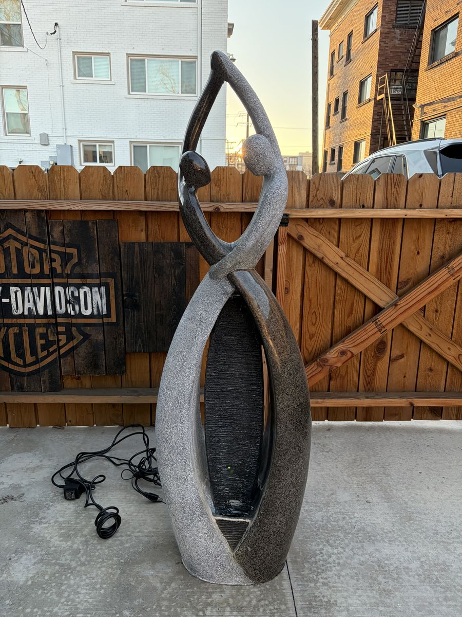 Beautiful  Lighted Waterfall Statue