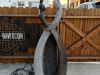 Beautiful Lighted Waterfall Statue