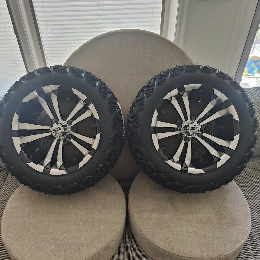 Pair of Kenda Golf Cart Wheels | 23 x 10.00-14 | 4 ply