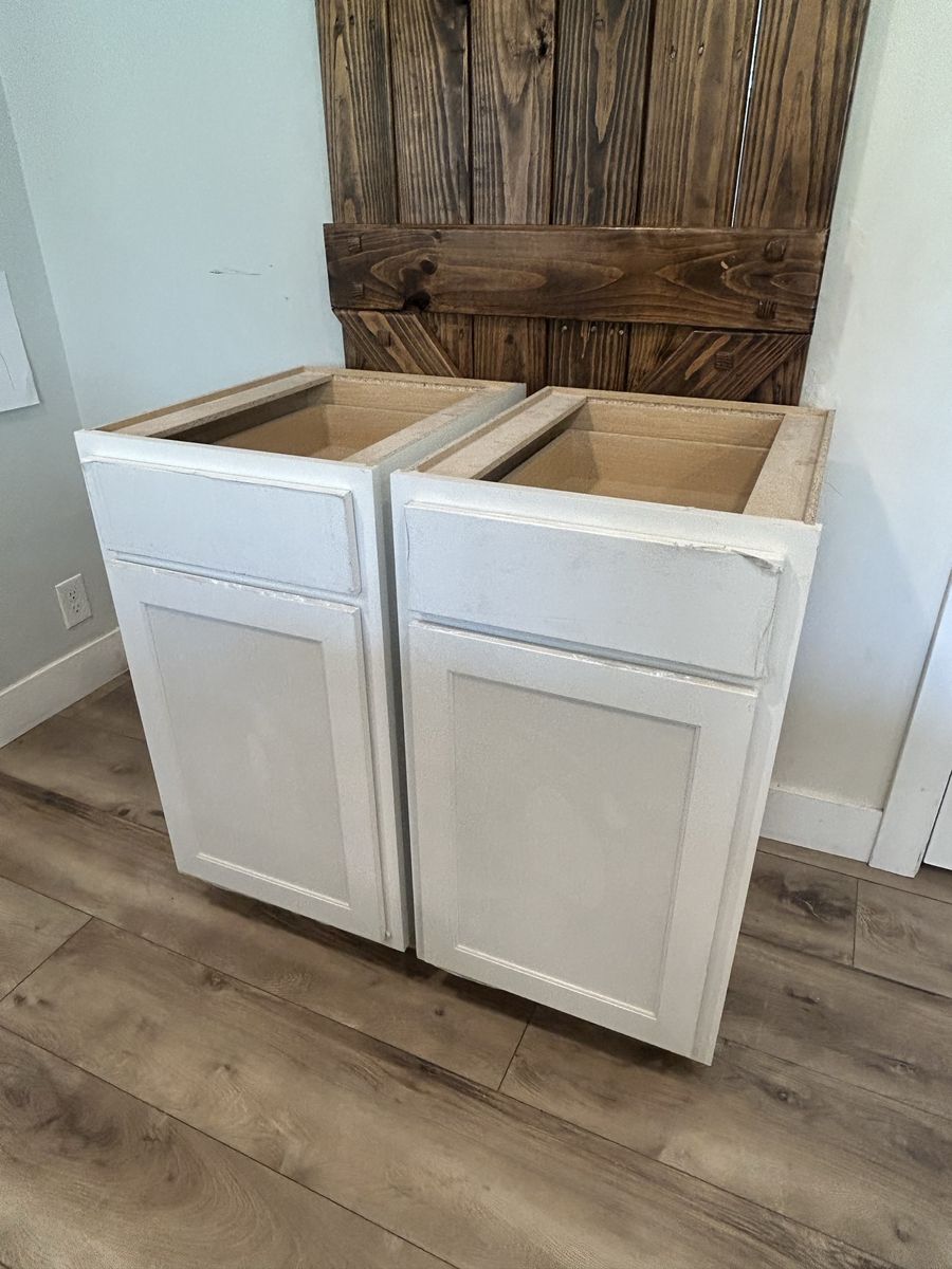 BRAND NEW White Base Cabinets