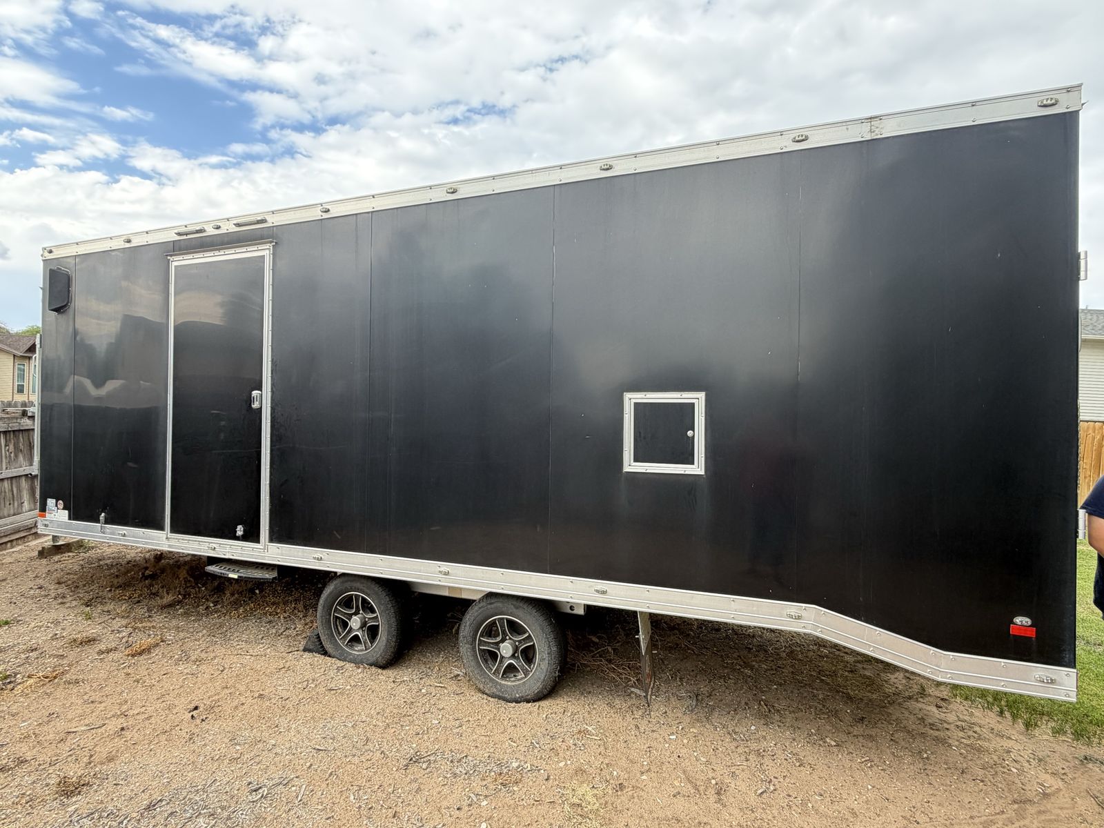 Wells Cargo Black Enclosed Cargo Trailer - Used Good Condition