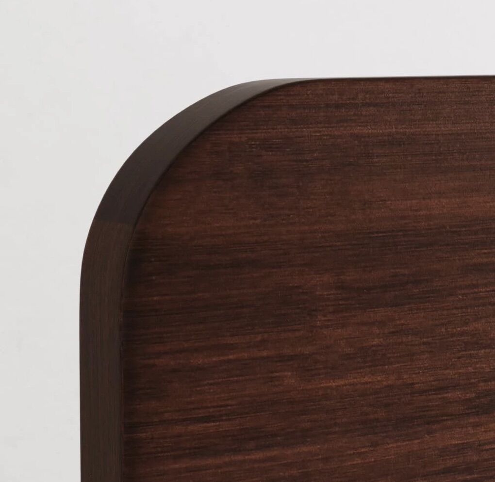 resident bamboo headboard full size bed walnut