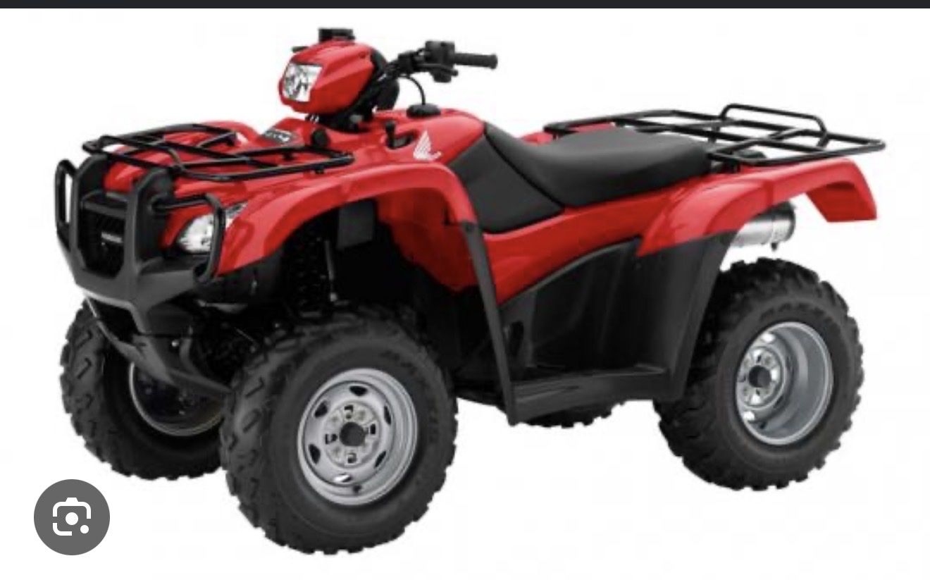 Honda Foreman Rubicon ATV - Red, Low Miles (907)