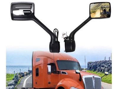 Brand New Hood Mounted Mirrors Fits Kenworth T-680 with LED Lights