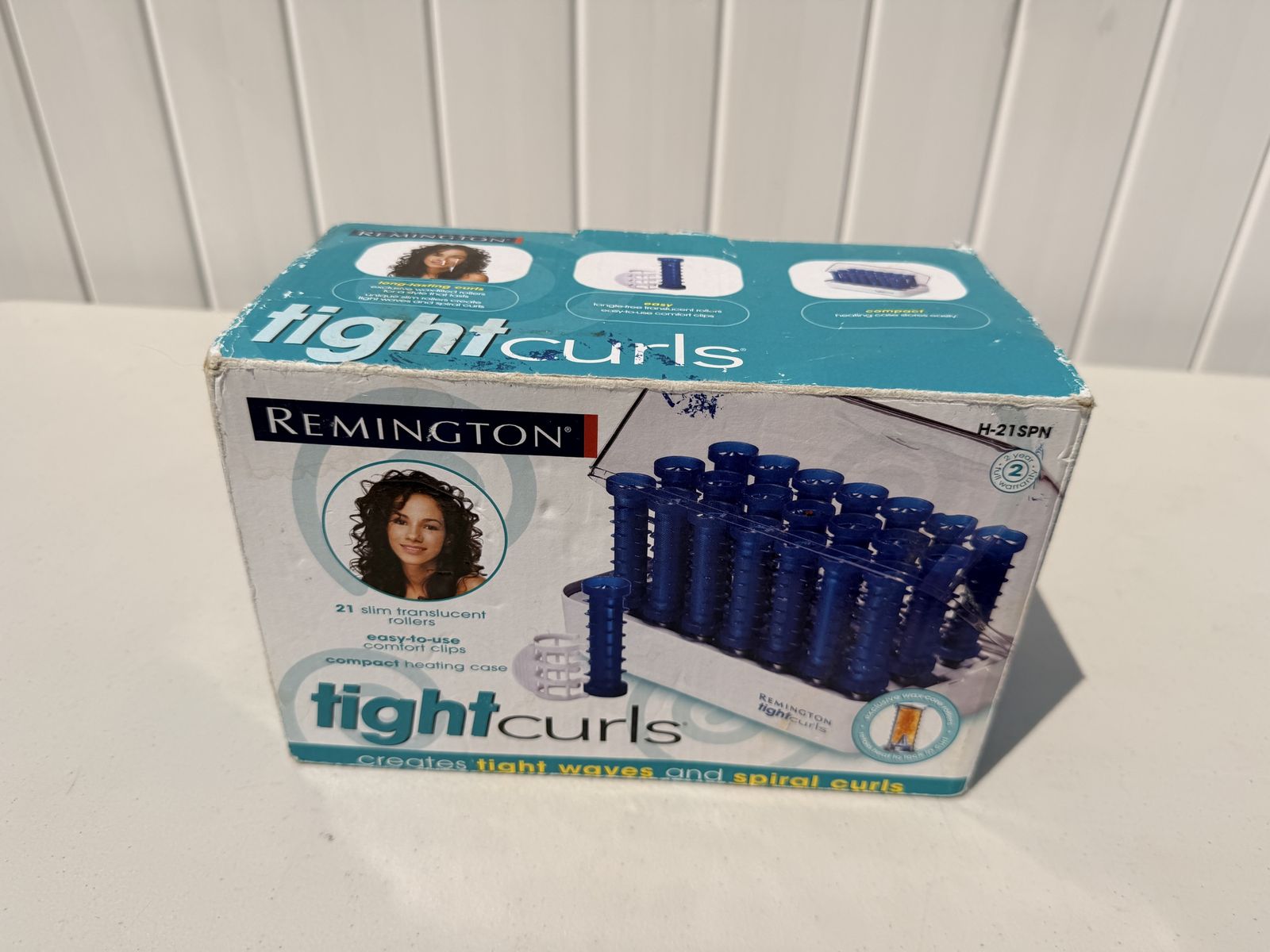 Remington Tight Curls Electric Hot Rollers Hair Setter H-21SPN Set of 21 Slim Rollers