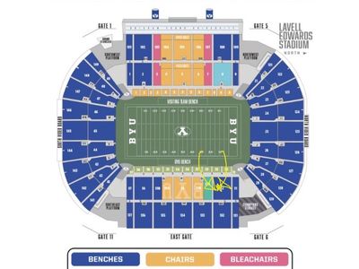 Notre Dame - BYU: Sec 32, lower bowl sideline (2 tix)
