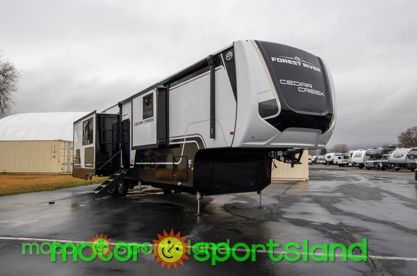 2026 Forest River Cedar Creek 385RK Outdoor Entertainment Center