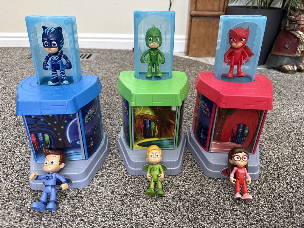 19 Piece Pj Mask Toys Cars Big And Small