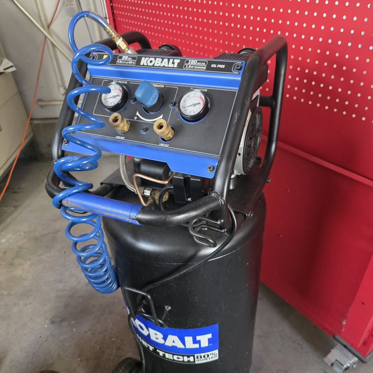 Kobalt 26-Gallon "Quiet Tech" Air Compressor – 150